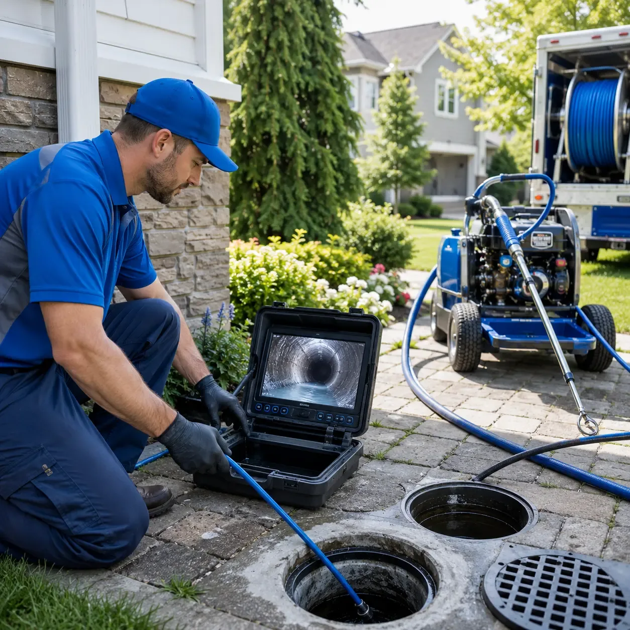 Outdoor drain cleaning professionals serving East Troy, WI