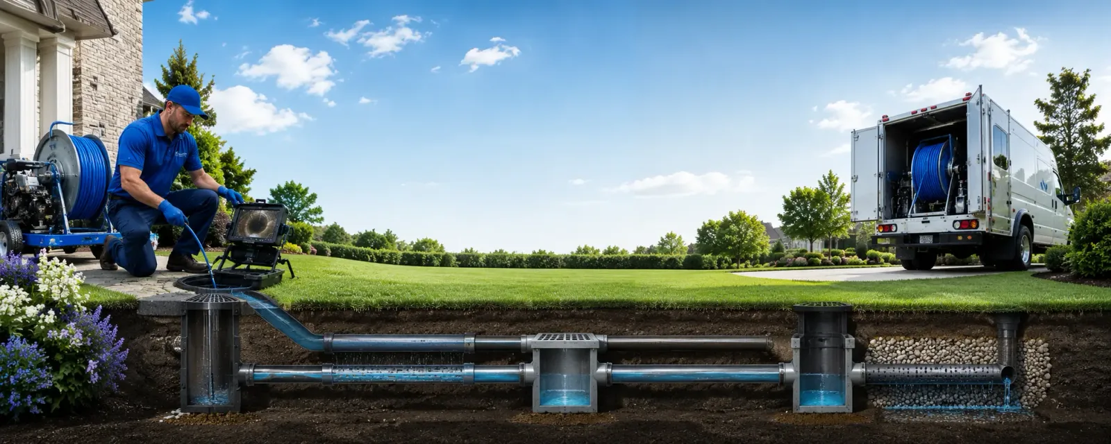 Outdoor drain cleaning information for East Troy, WI